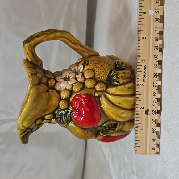 ARDCO Fine Quailty Dallas Made in Japan Fruit Harvest Majolica Pitcher C1727 - Picture 8 of 8